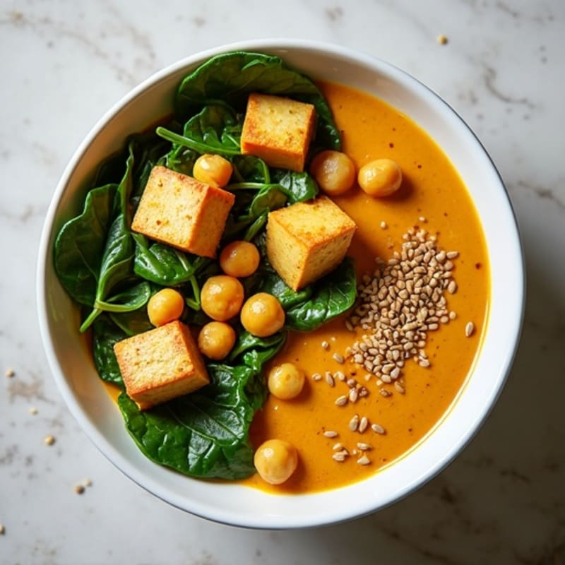 Creamy Roasted Chickpea Curry Bowl