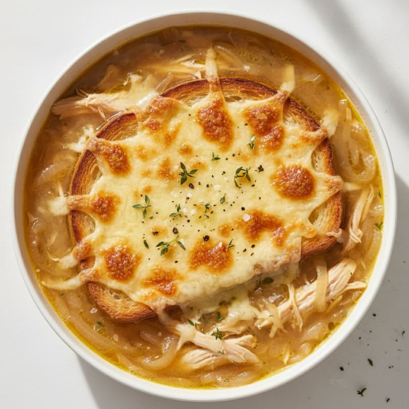 Caramelized Onion and Gruyere Soup