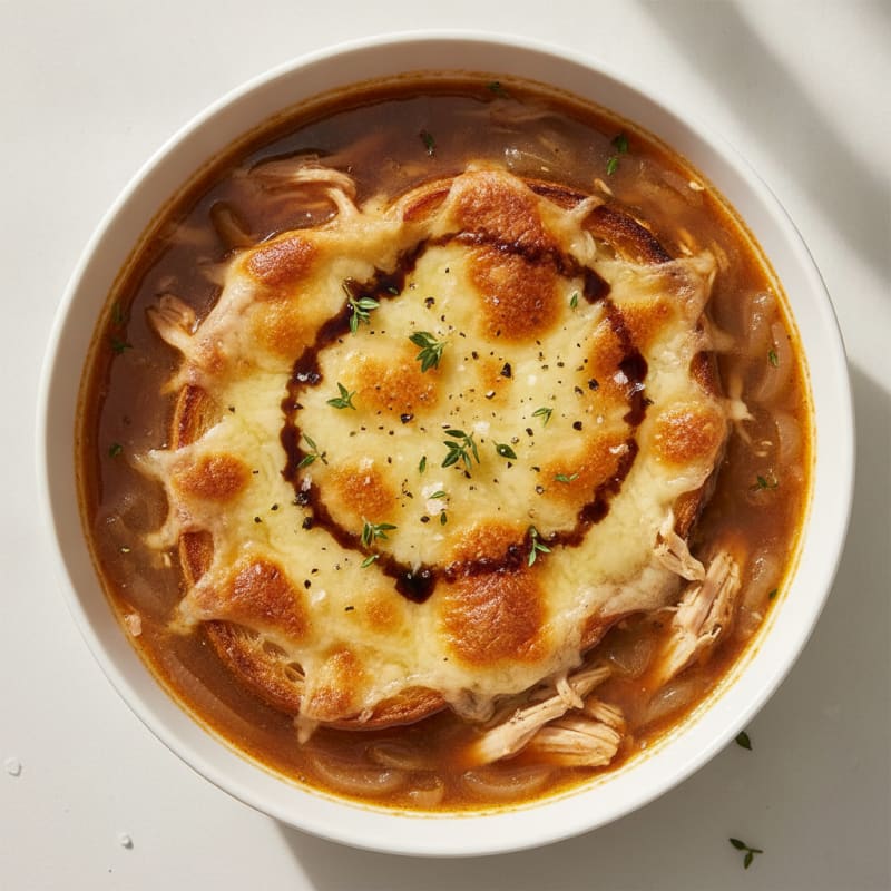 Caramelized Onion and Gruyere Soup