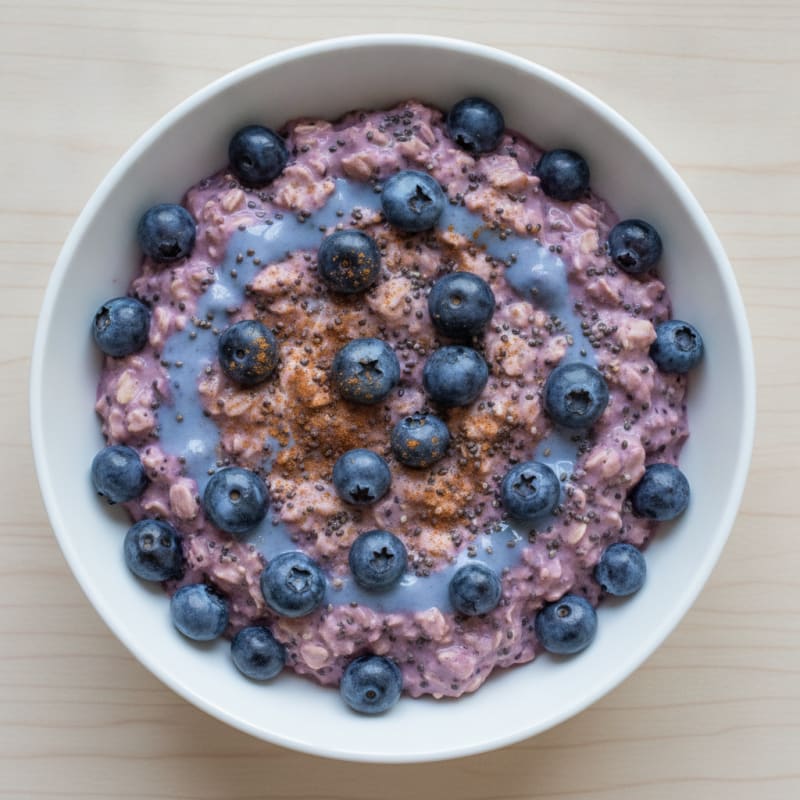 Blueberry Chia Overnight Oats
