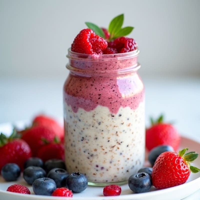 Protein-Packed Berry Overnight Oats