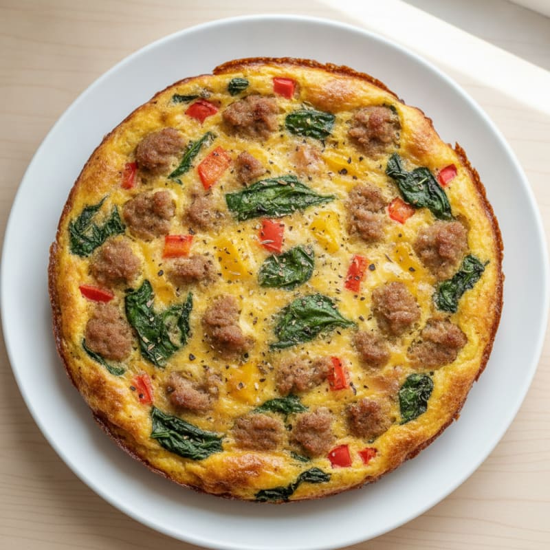 Savory Egg and Turkey Sausage Bake