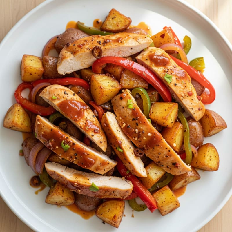 Spicy Chipotle Chicken and Crispy Roasted Potatoes