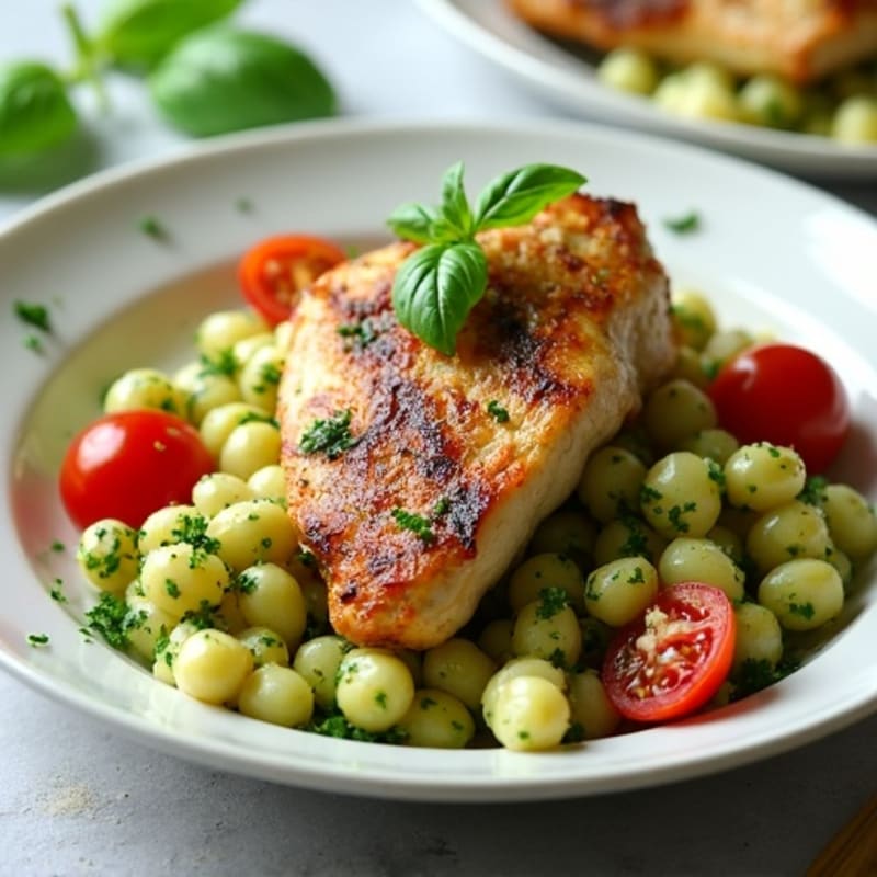 Healthy Gnocchi with Fresh Basil Pesto