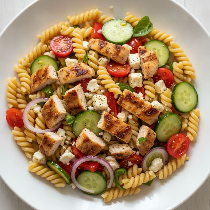 Garden Pasta Salad with Feta