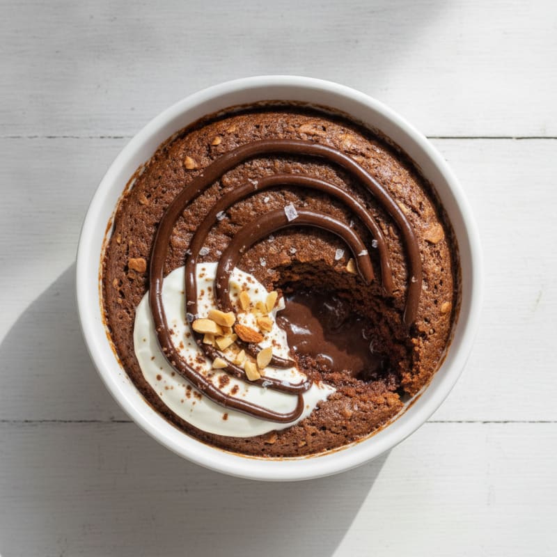 Skyr Cacao Protein Mug Cake