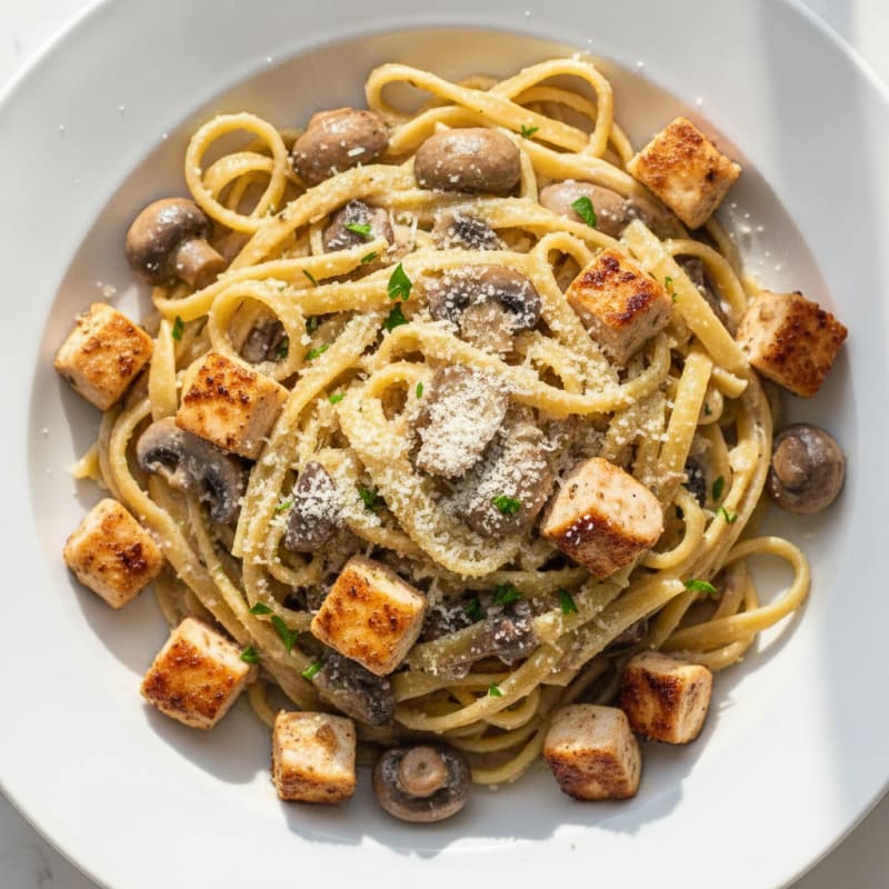 Truffle Mushroom Tagliatelle with Parmesan