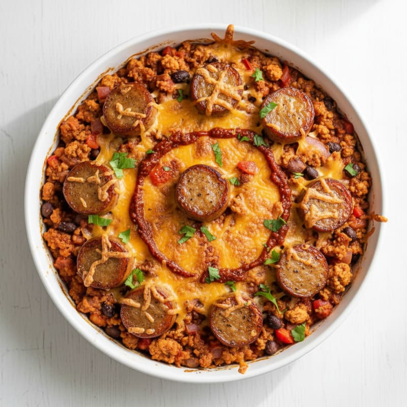 Crispy Chili Cheese Hot Dog Bake