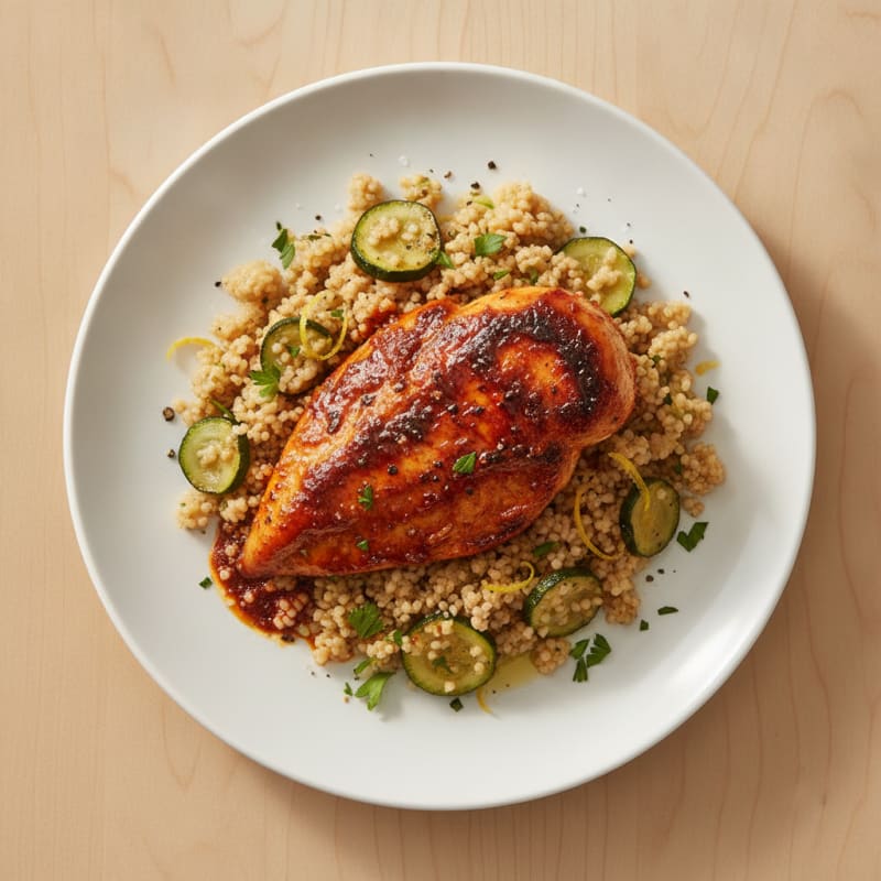 Spicy Harissa Chicken with Lemon Couscous