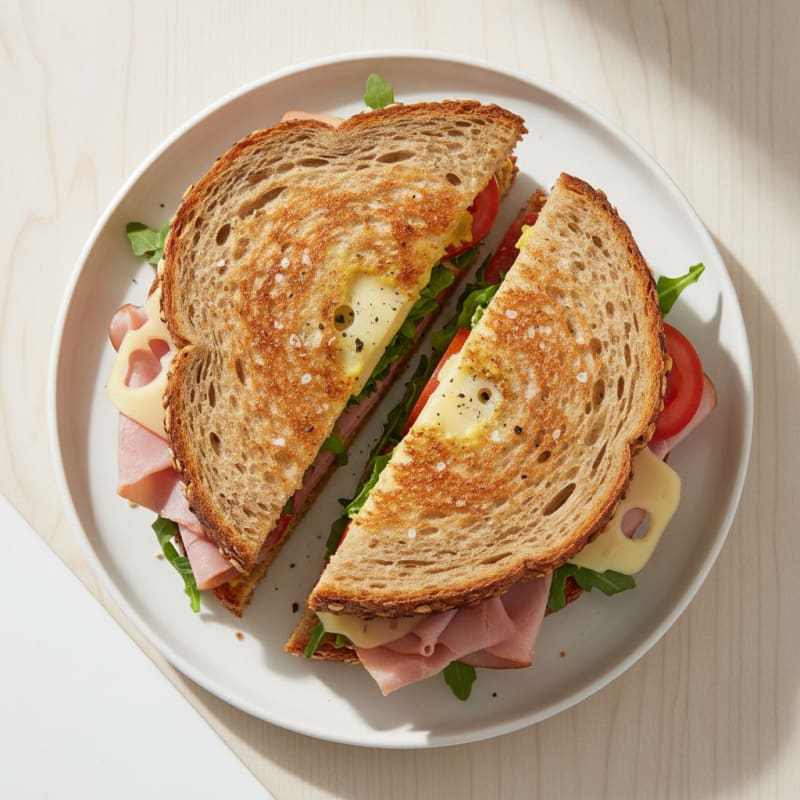 Classic Ham and Swiss Sandwich