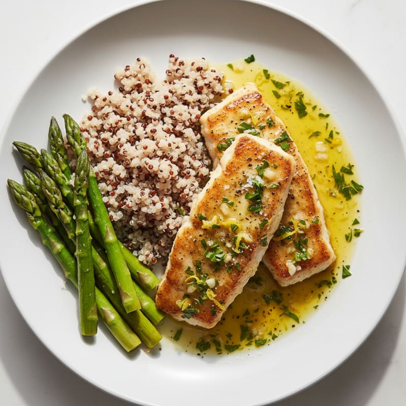 Pan-Seared Lionfish with Lemon-Herb Sauce
