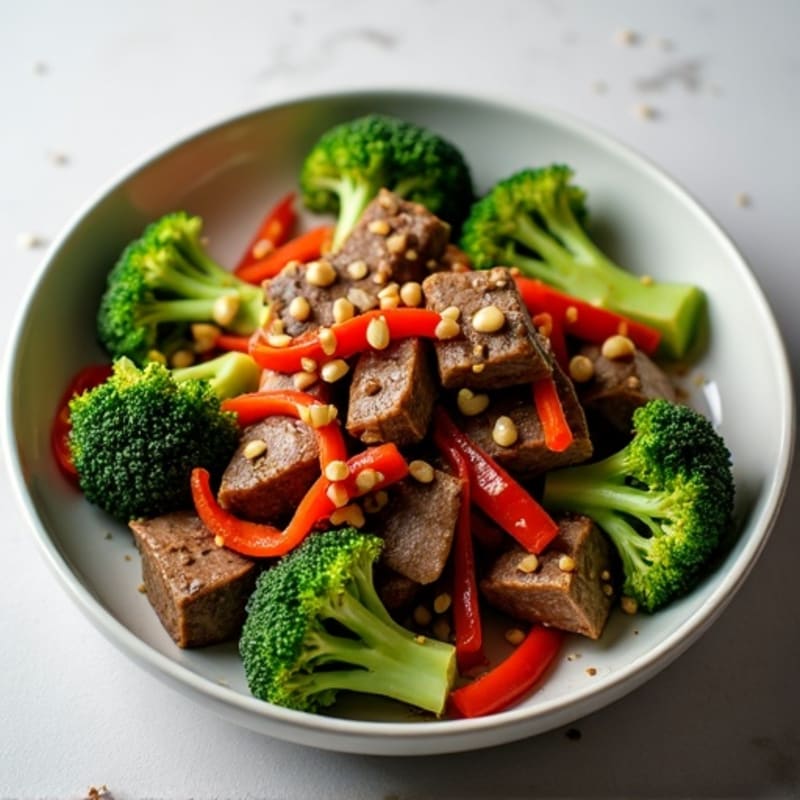 Lean Garlic Ginger Beef and Broccoli Stir-Fry
