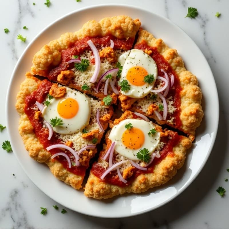 BBQ Pulled Chicken Cauliflower Crust Pizza