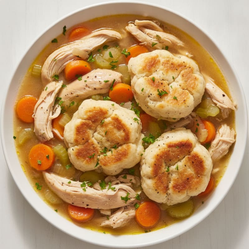 Homestyle Chicken and Herb Dumplings