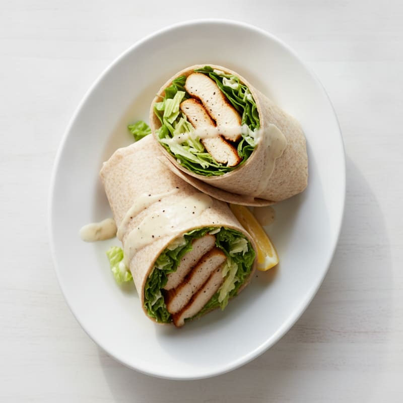 Chicken Caesar Salad Wraps