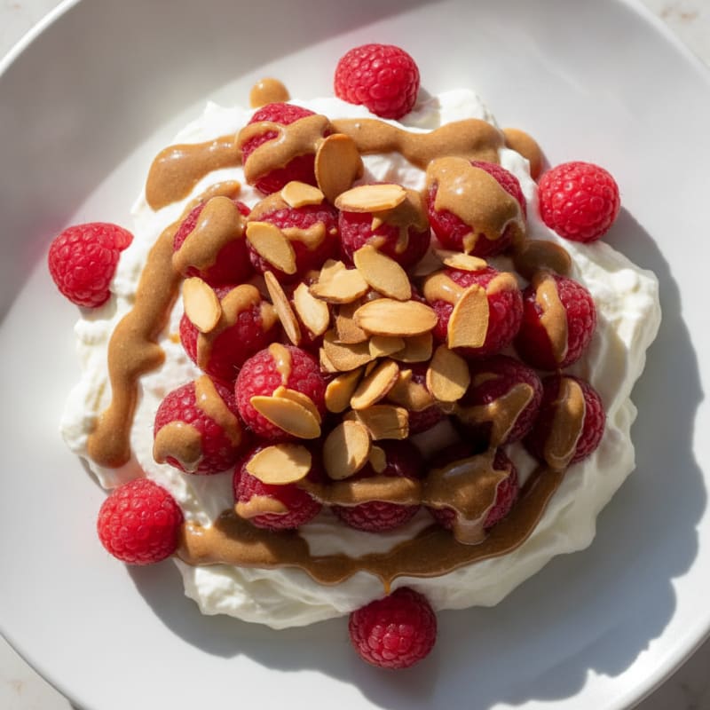 Silky Greek Yogurt Protein Pudding with Fresh Berries