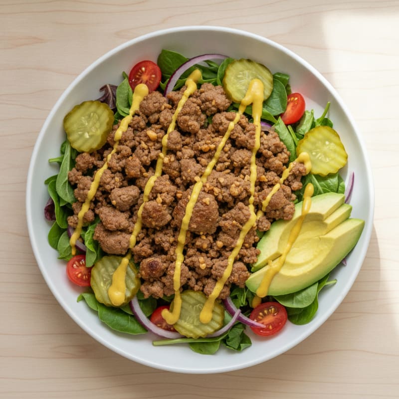 Classic Beef Burger Bowl
