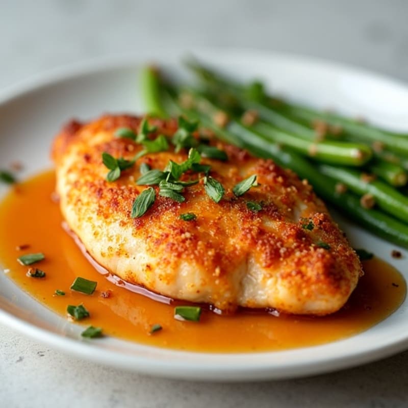 Crispy Chicken with Sweet and Tangy Garlic-Ginger Sauce
