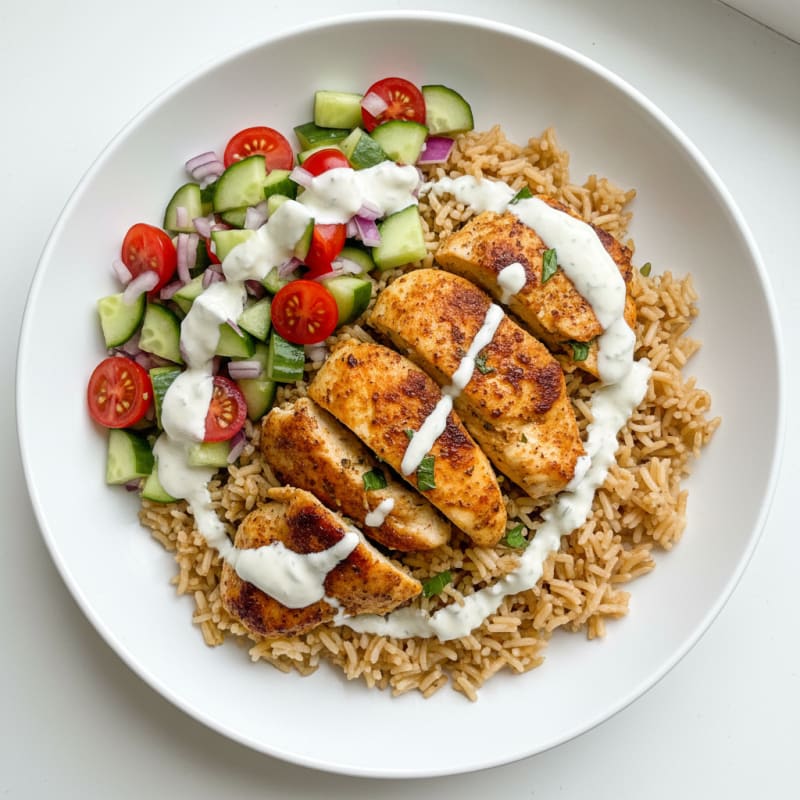 Chicken Shawarma Rice Bowl