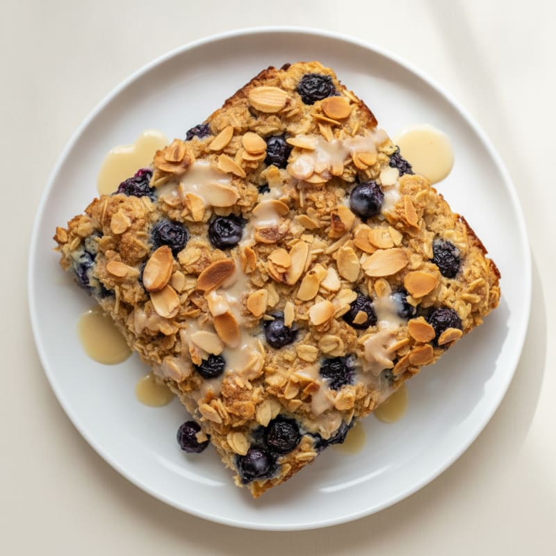 Blueberry Almond Oatmeal Bake