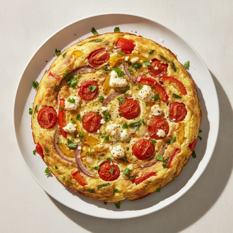 Garden Vegetable Egg White Frittata