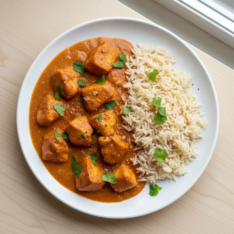 Spiced Butter Chicken with Basmati Rice