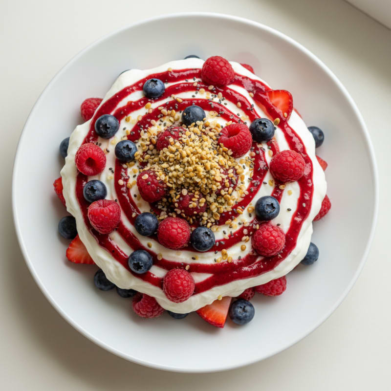 Creamy Greek Yogurt Protein Parfait with Mixed Berries