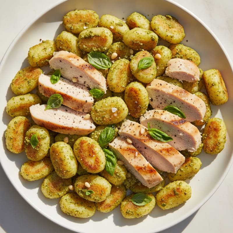 Gnocchi with Basil Pesto