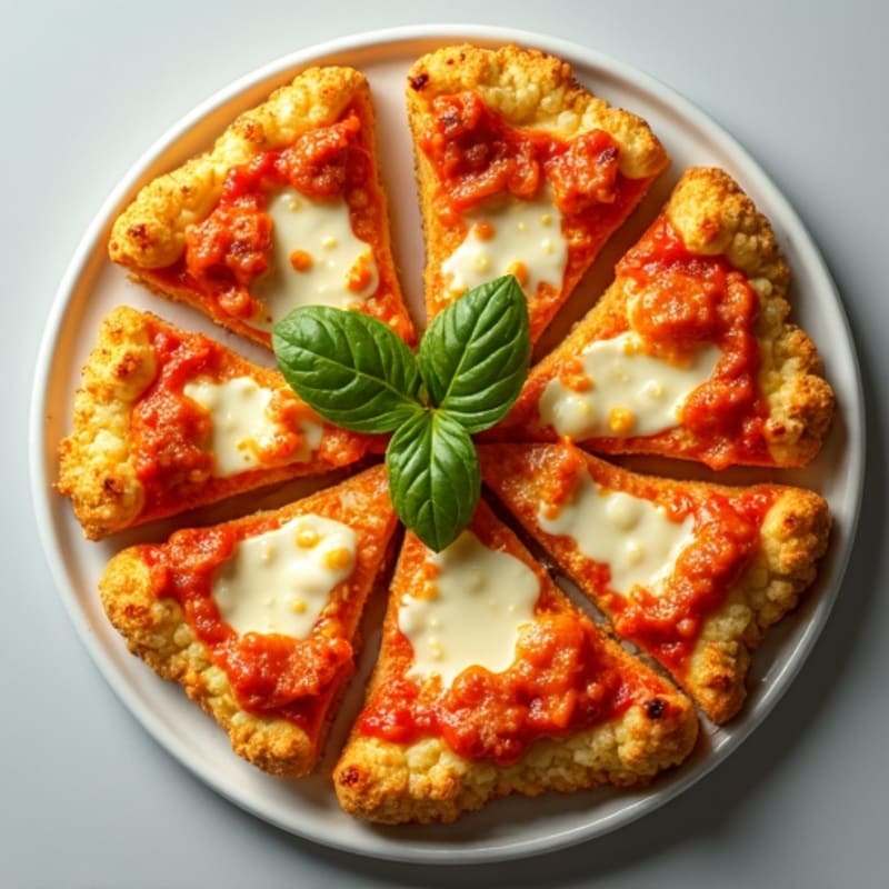 Crispy Buffalo Chicken Cauliflower Crust Pizza