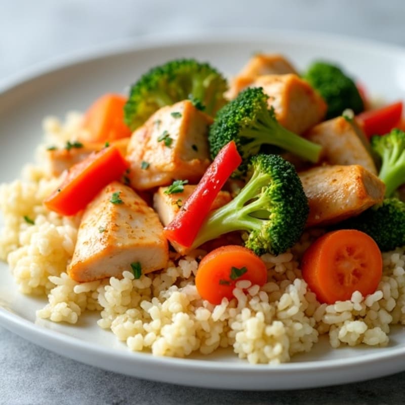 Cauliflower Rice Chicken Stir-Fry