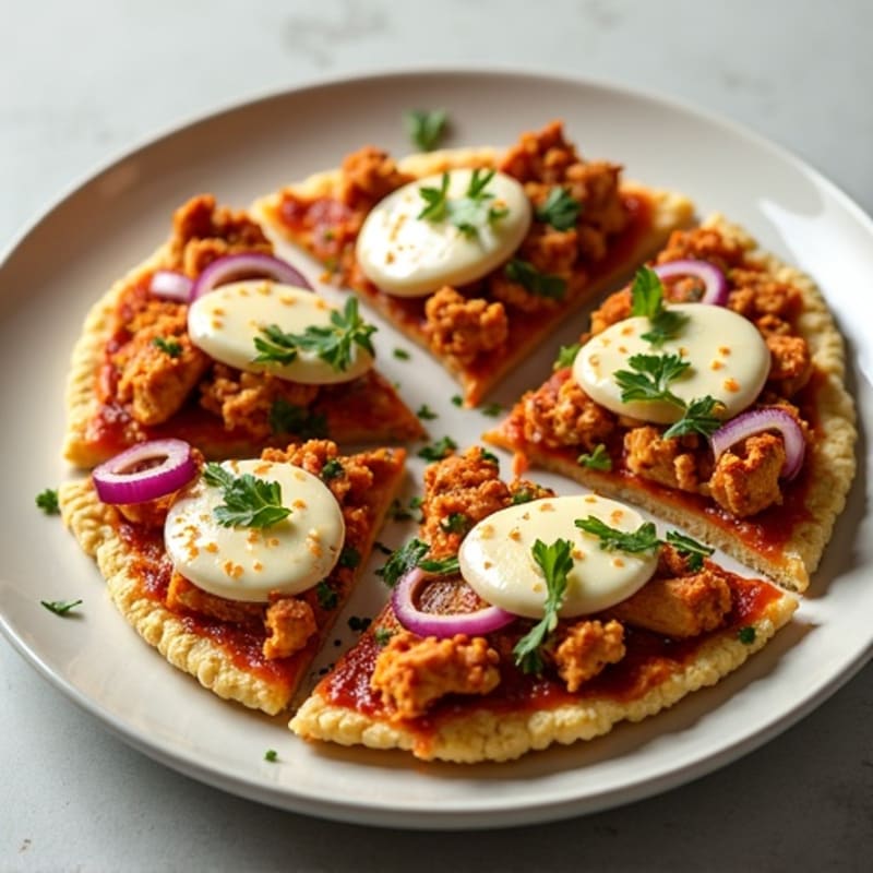 BBQ Pulled Chicken Cauliflower Crust Pizza