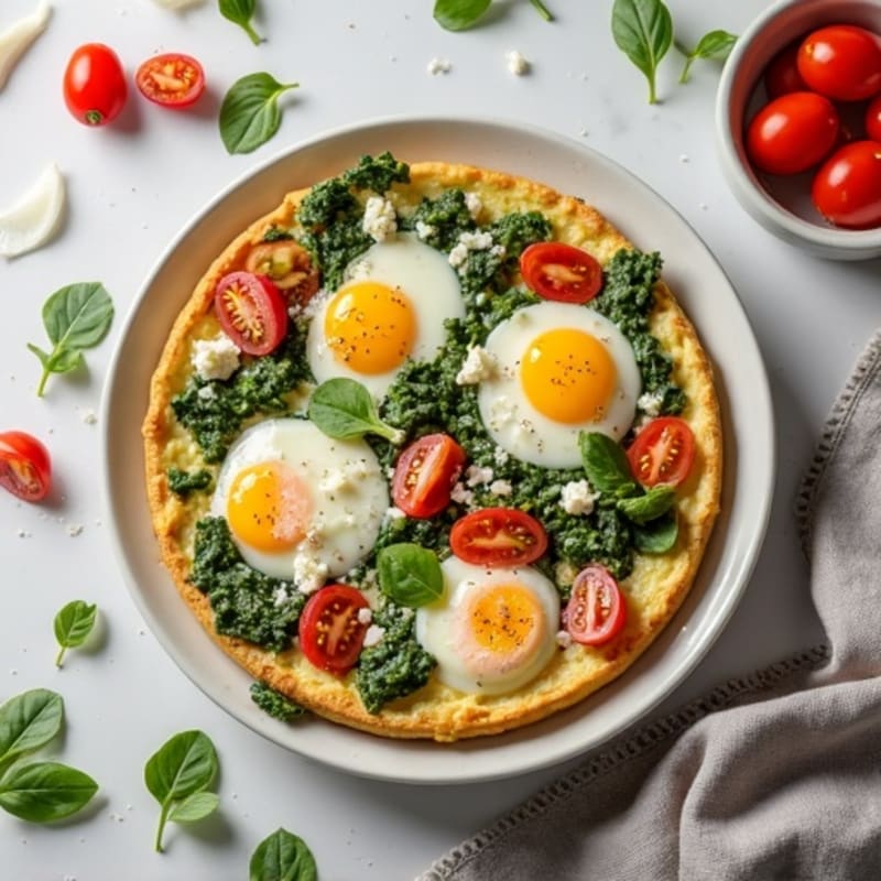 Spinach and Feta Egg White Frittata
