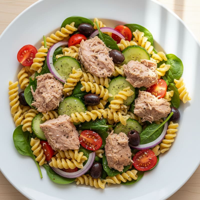Mediterranean Tuna Pasta Salad