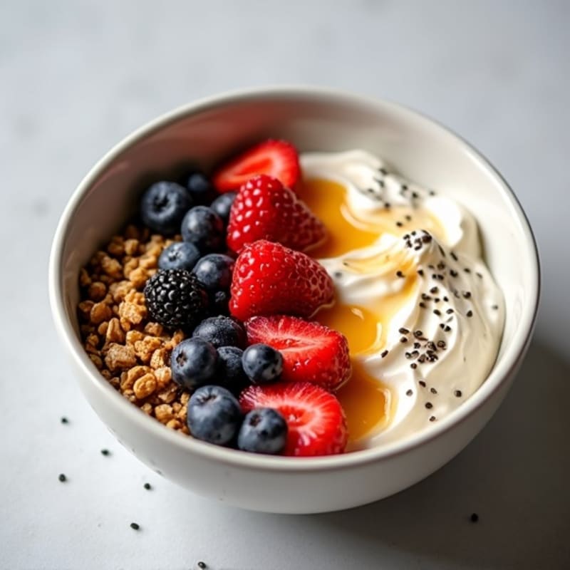 Honey-Vanilla Greek Yogurt Power Bowl
