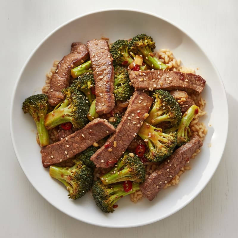 Sesame Beef and Broccoli Stir-Fry