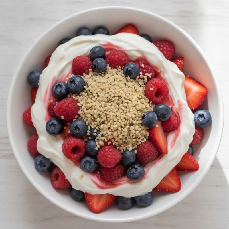 Creamy Greek Yogurt Protein Parfait with Mixed Berries