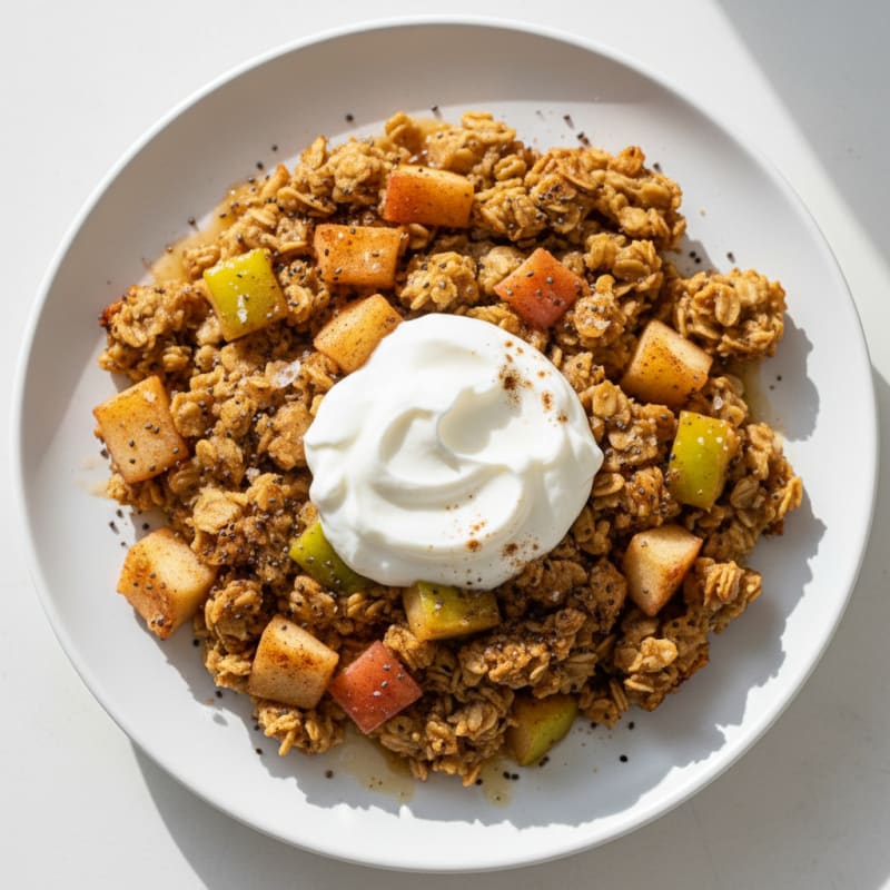 Baked Apple Cinnamon Oatmeal