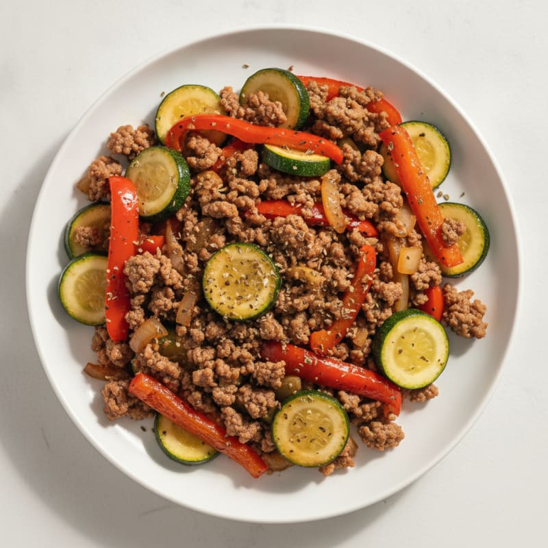 Ground Beef and Vegetable Skillet