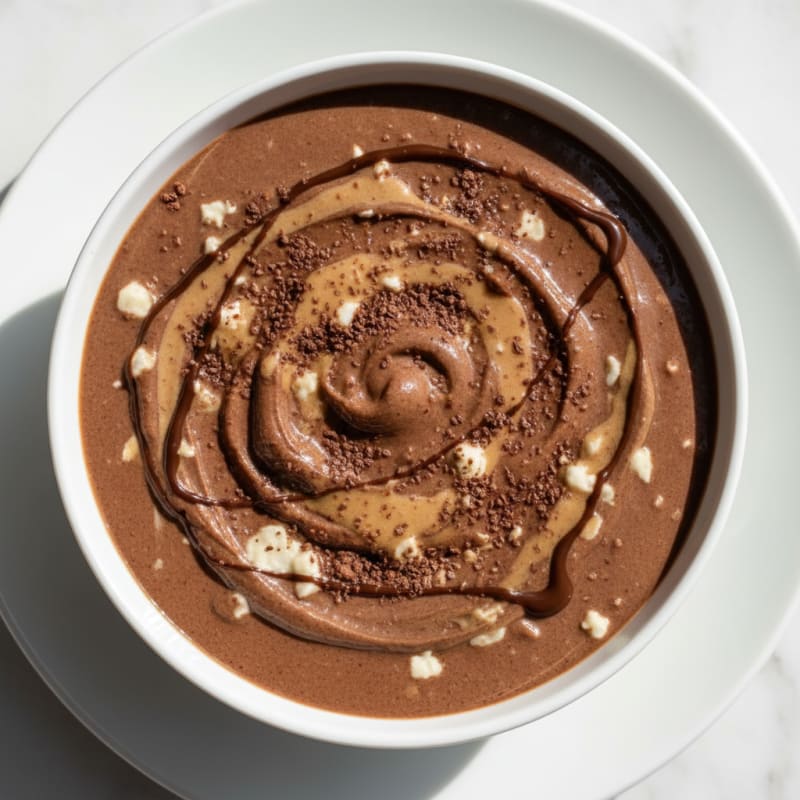 Chocolate Protein Smoothie with Almond Butter