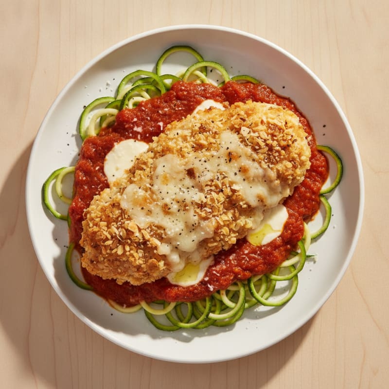 Crispy Chicken Parmesan with Marinara Sauce