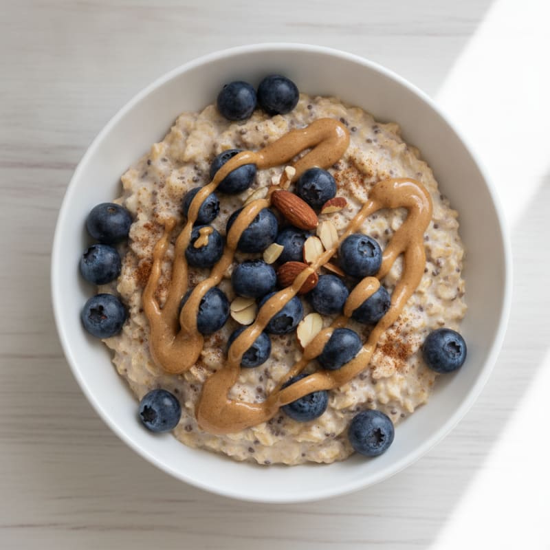 Blueberry Almond Overnight Oats