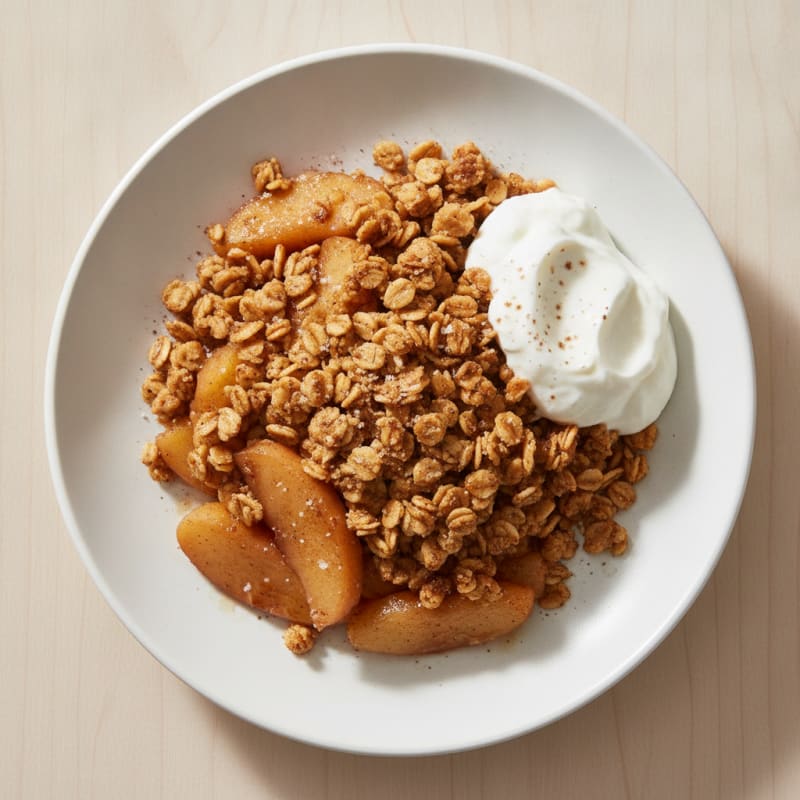 Baked Apple Cinnamon Oat Crumble