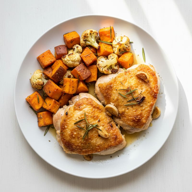 Crispy Baked Chicken Thighs with Rosemary