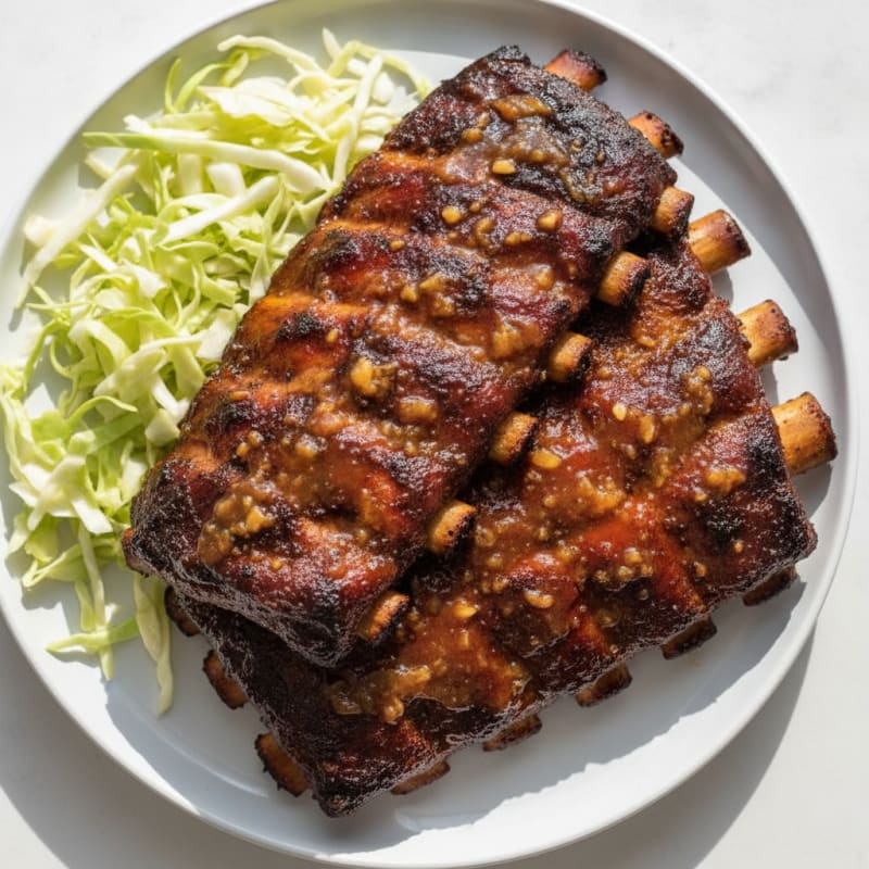 Smoked BBQ Ribs with Tangy Glaze