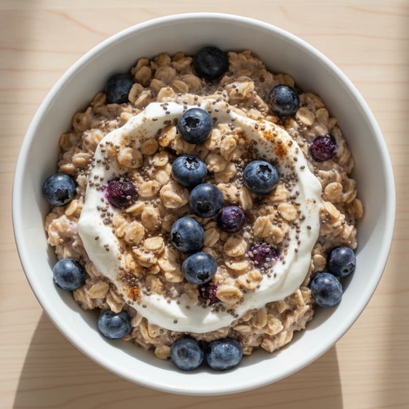 Blueberry Chia Overnight Oats