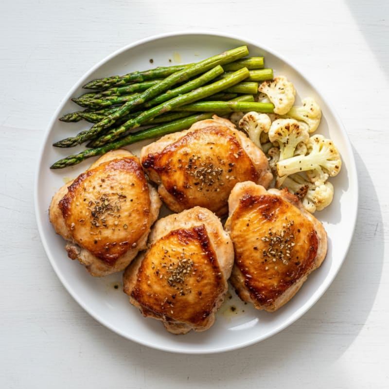 Garlic-Herb Roasted Chicken Thighs