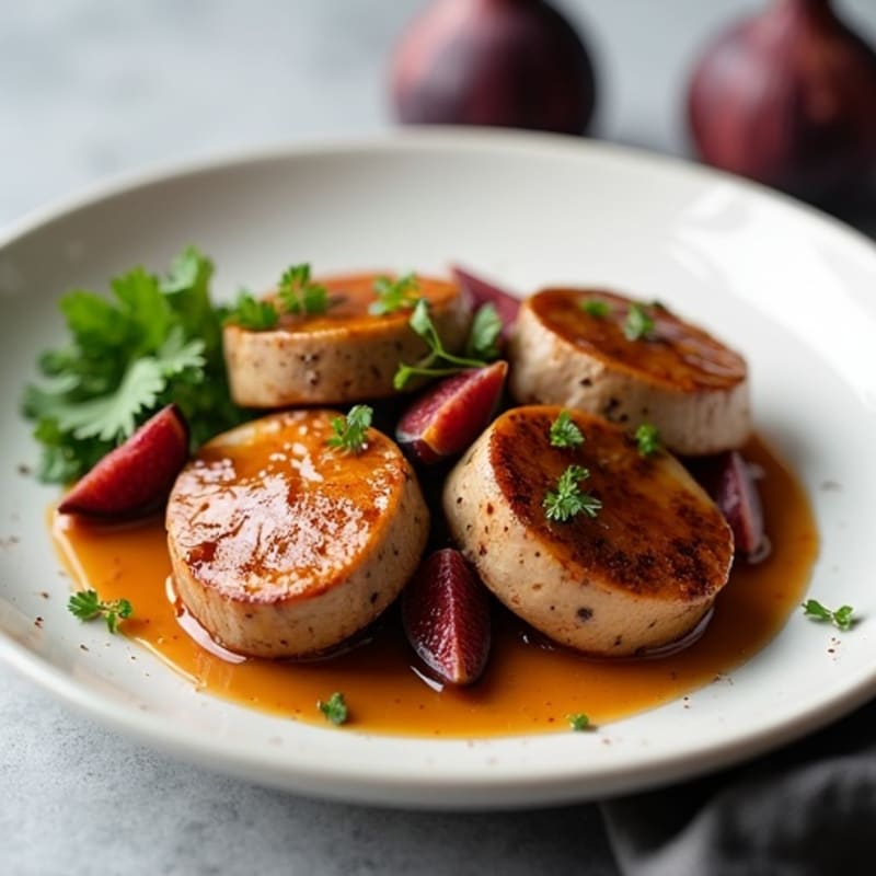 Pan-Seared Moose Medallions with Fresh Fig Sauce