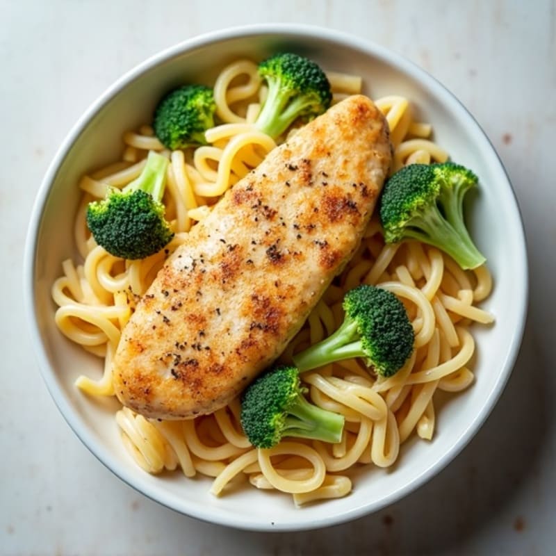 Creamy Cheesy Chicken and Broccoli Pasta