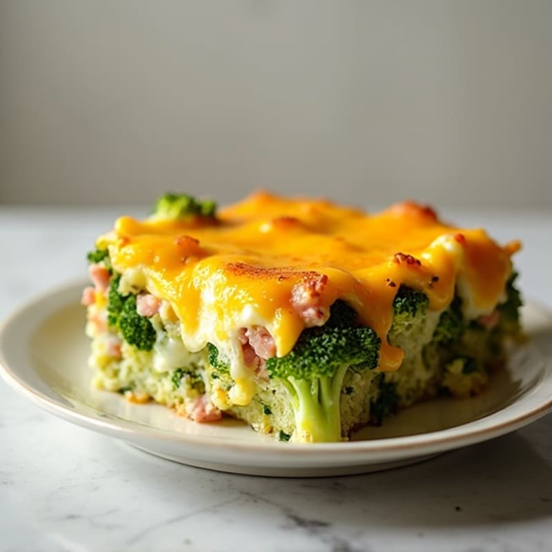 Cheesy Ham and Broccoli Bake