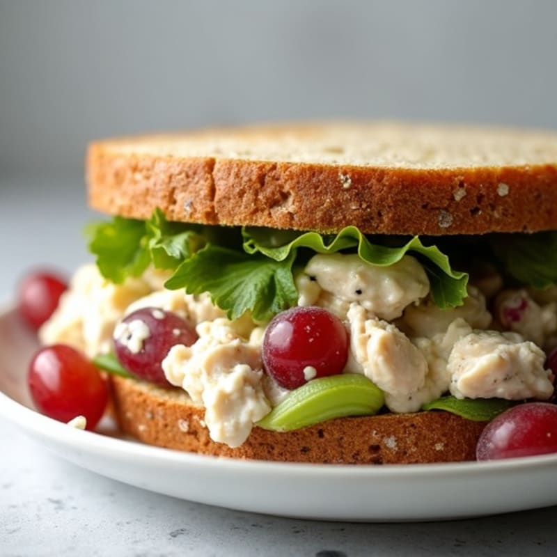Healthy Creamy Chicken Salad Sandwich
